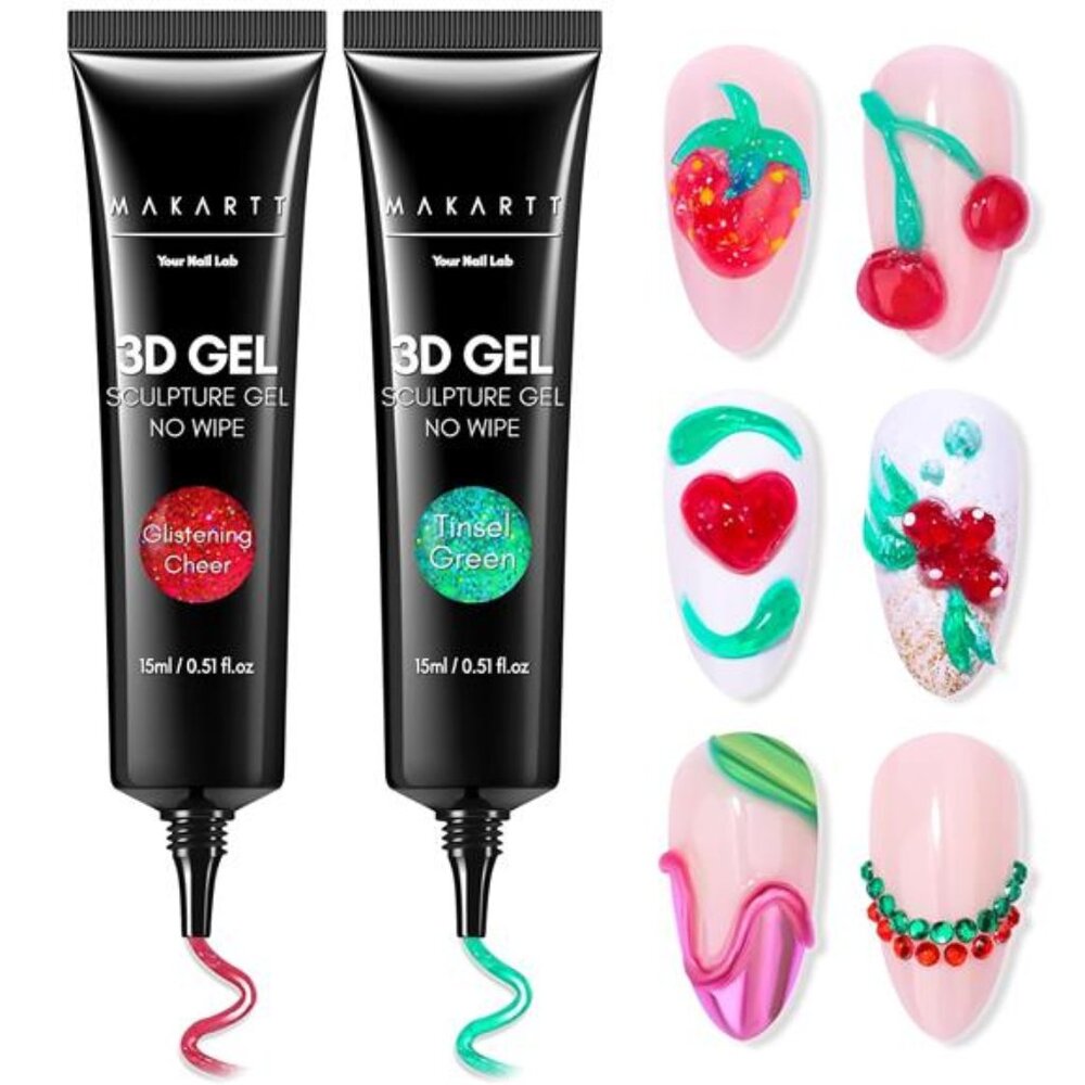 3D Sculpting Gel for Nail Art Kit: 3D Nail Gel for Nail Art, 15ml